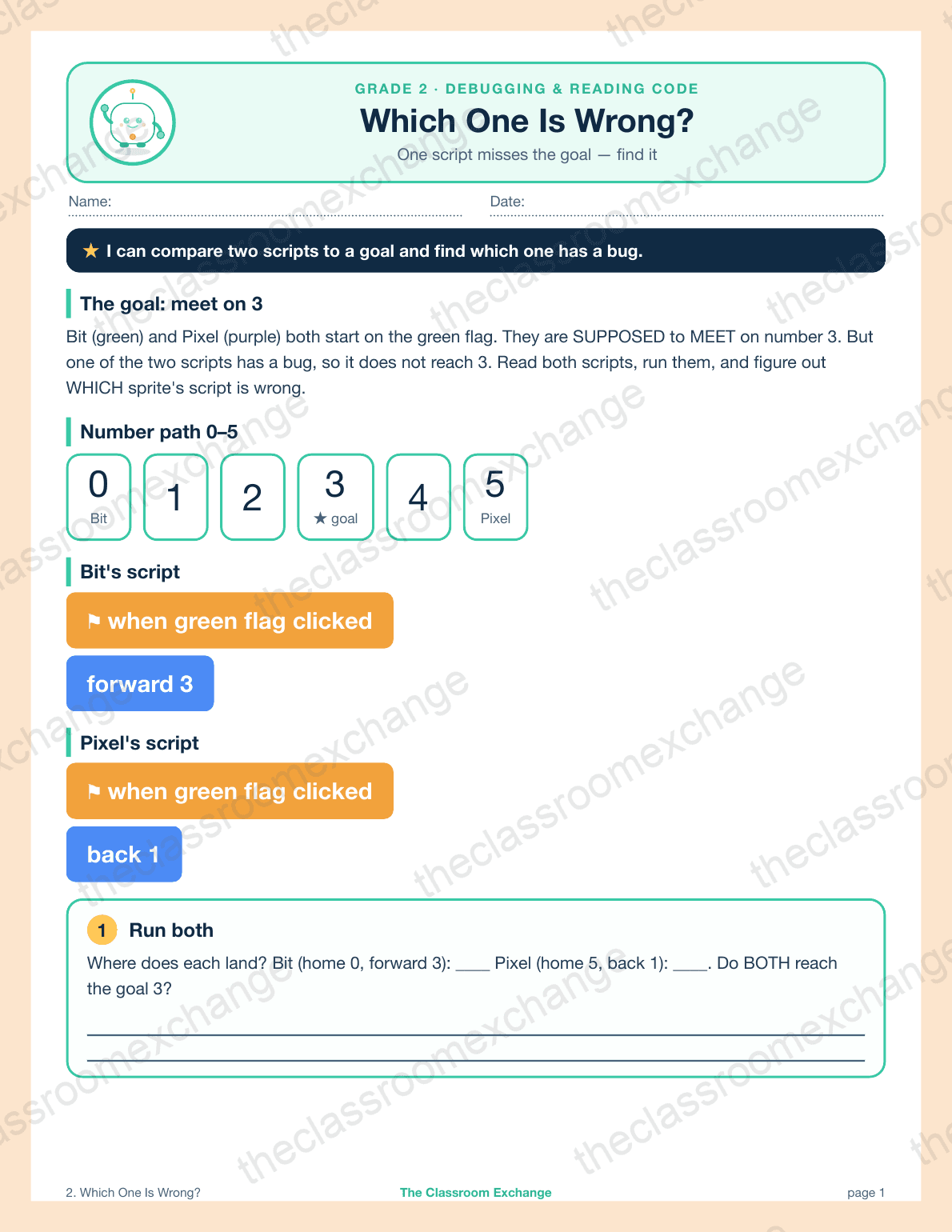 Grade 2 Coding: Which One Is Wrong