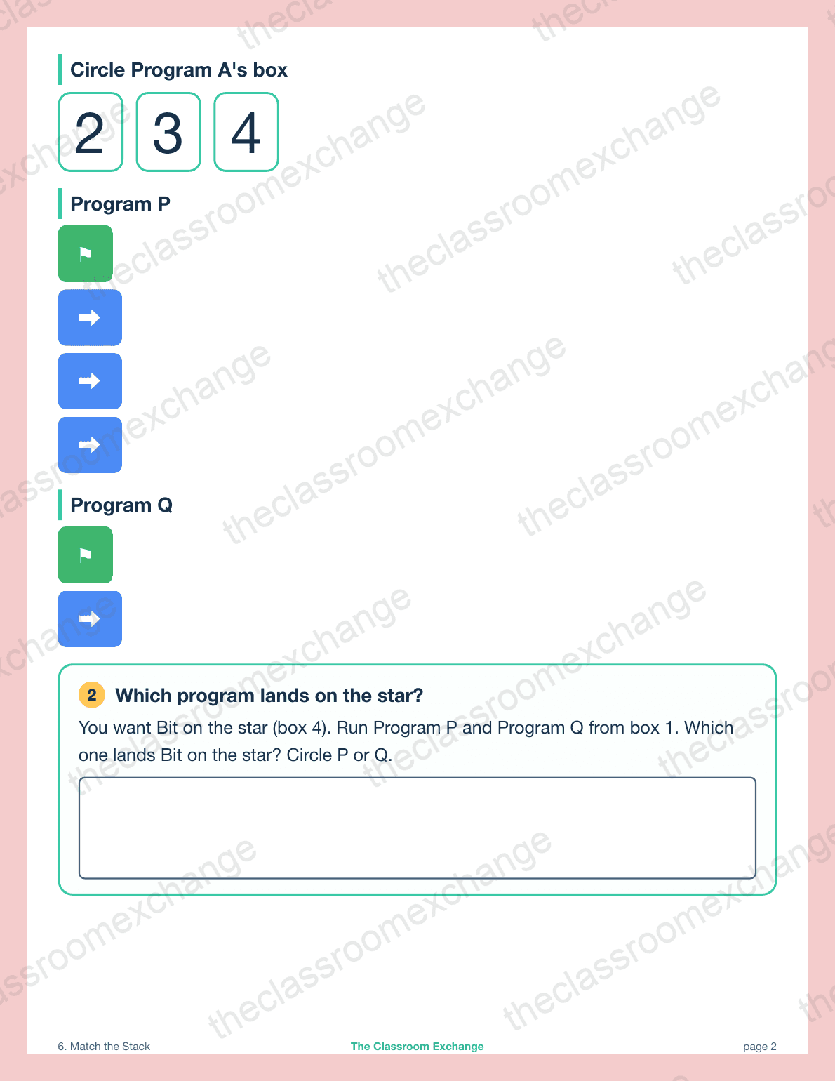 Kindergarten Coding: Match the Stack alternative view