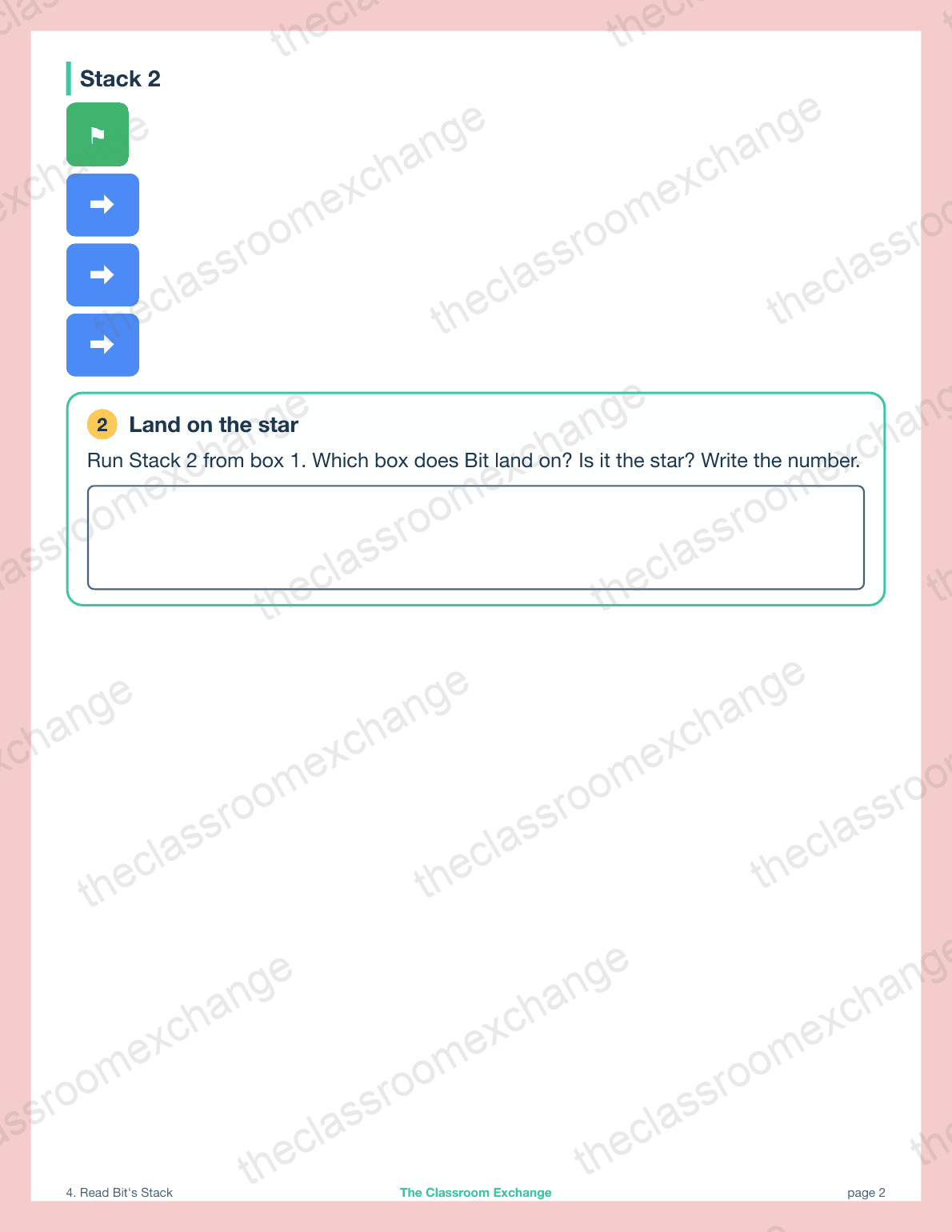 Kindergarten Coding: Read Bit's Stack alternative view