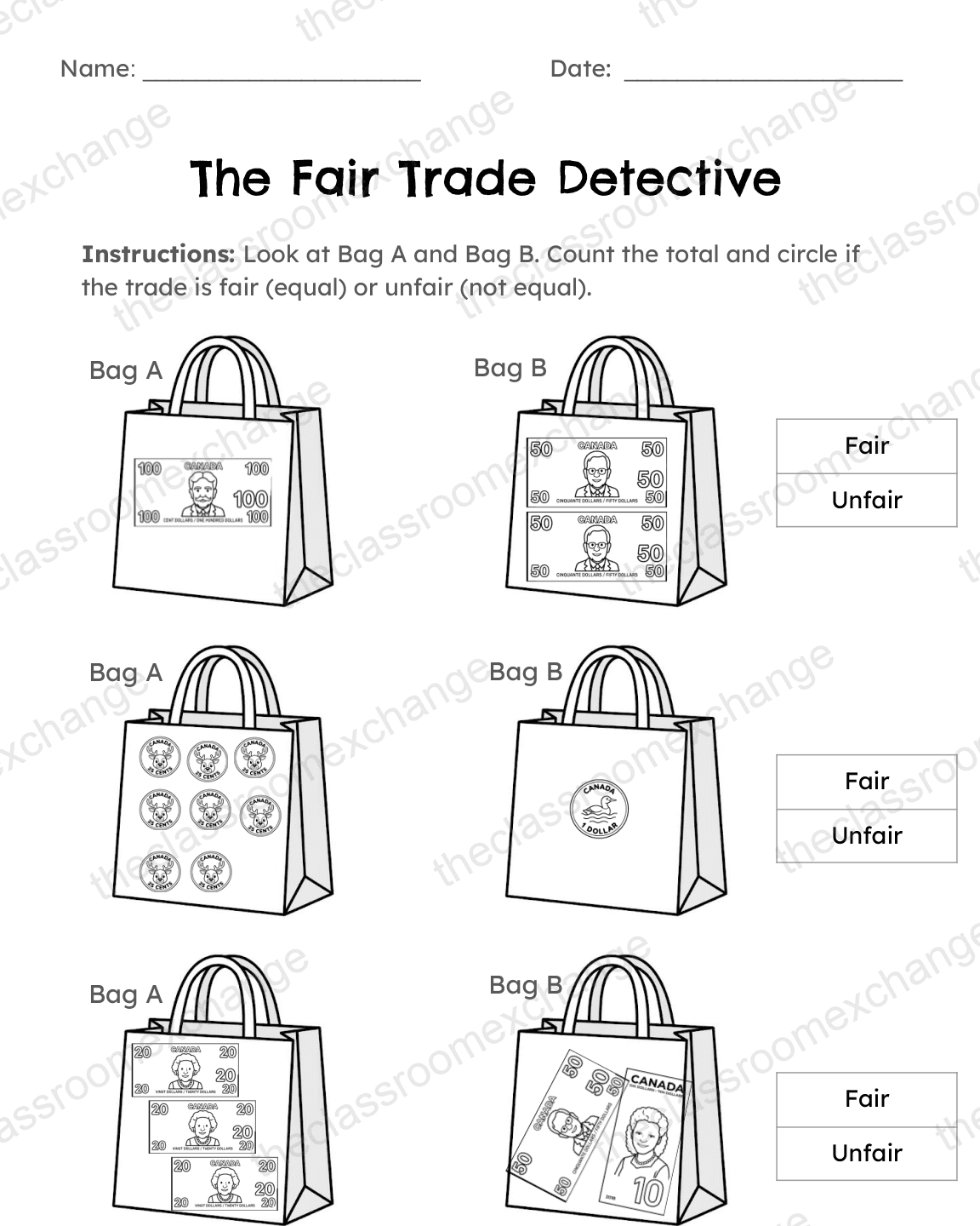 Grade 2 Financial Literacy: The Mega Market alternative view