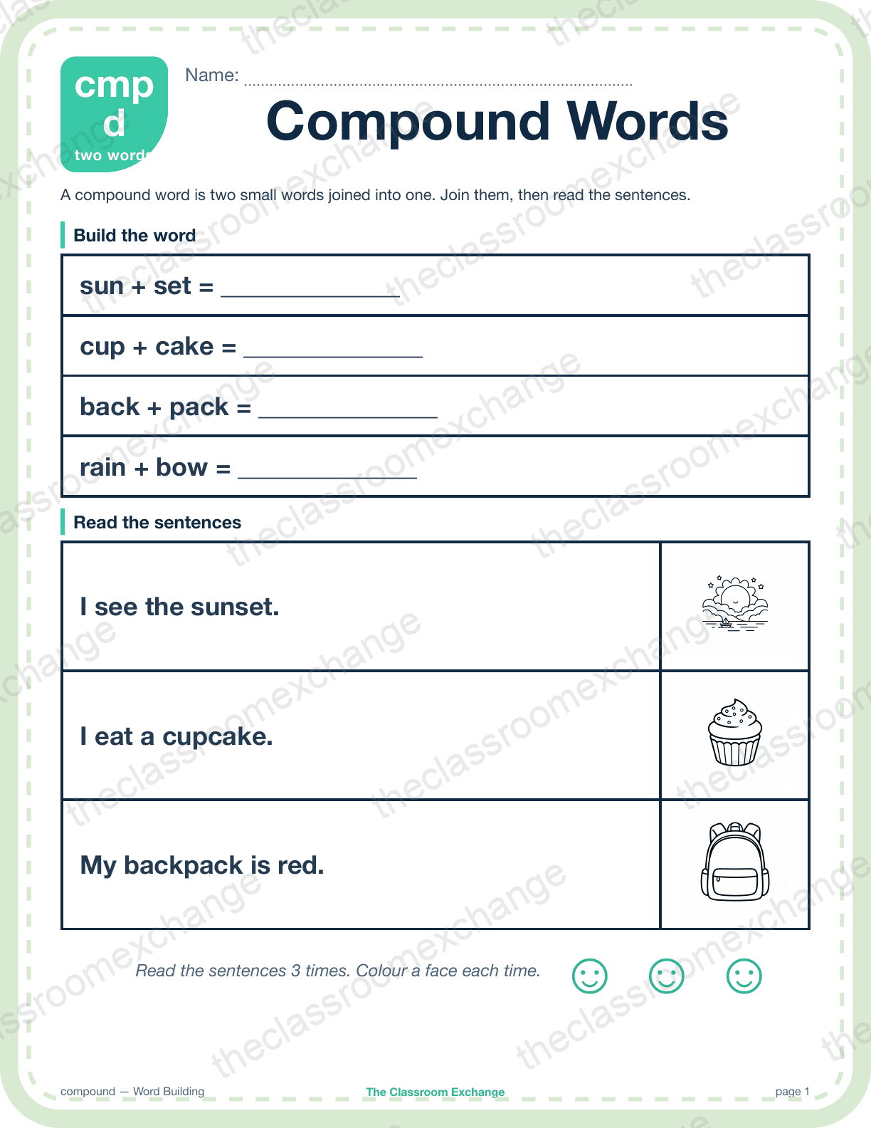 Grade 3 Phonics: Compound Words