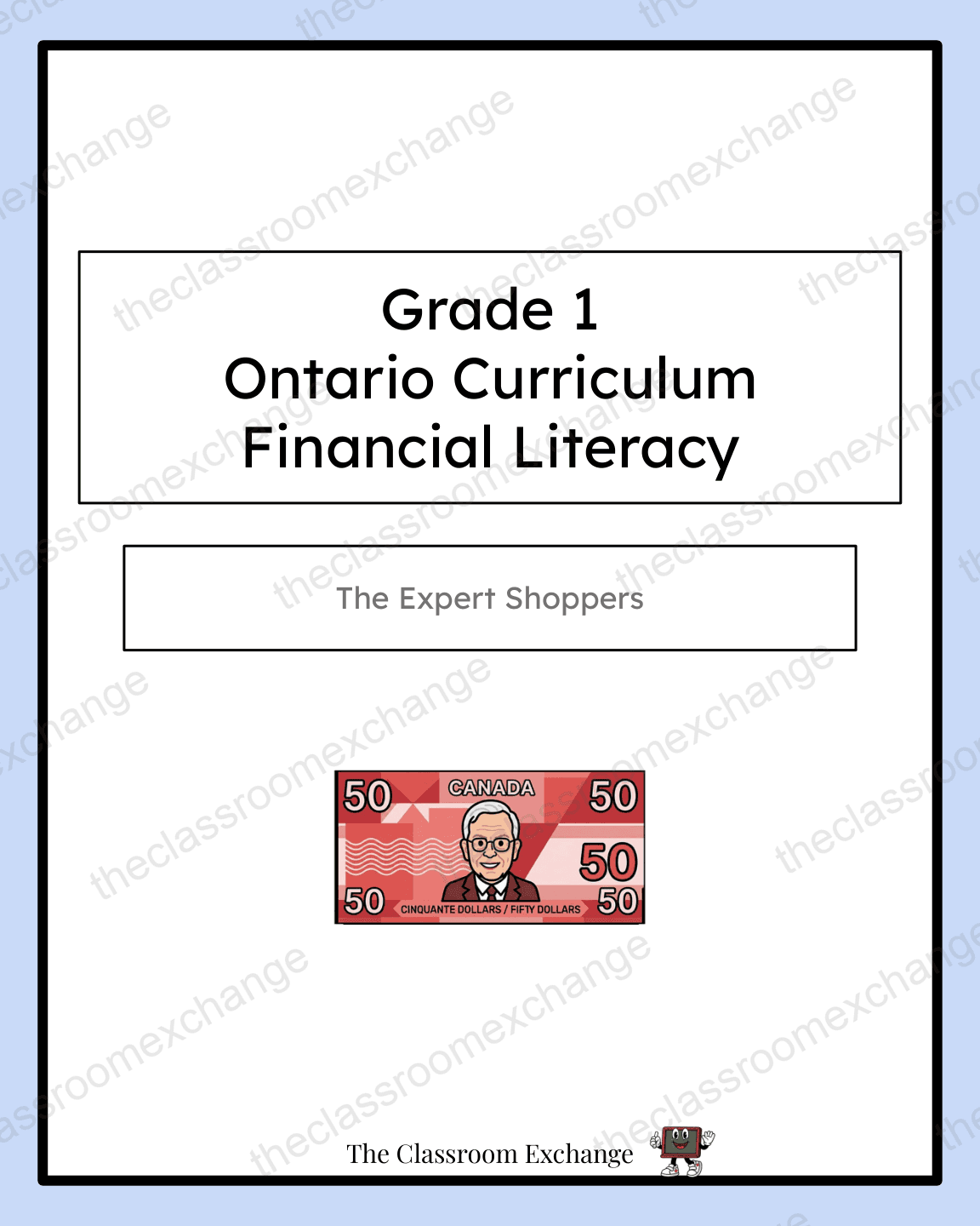 Grade 1 Financial Literacy: The Expert Shoppers