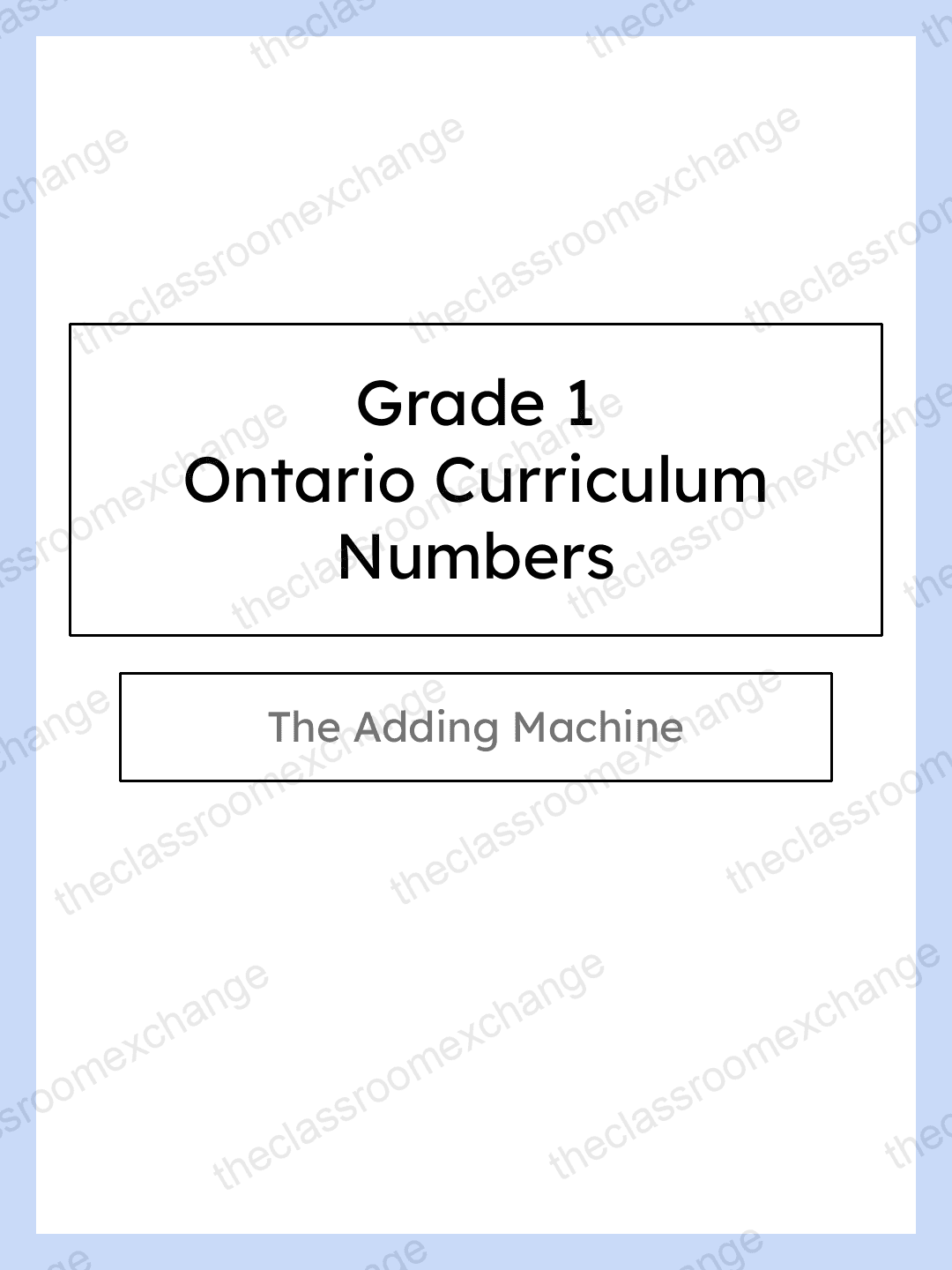 Grade 1 Math: Addition and Subtraction Unit | 5 Days